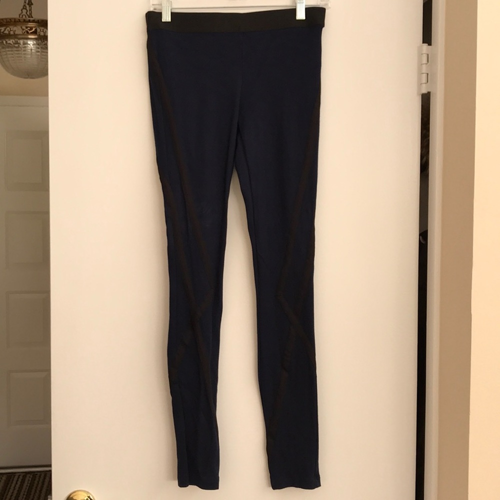 Theory leggings with stripe